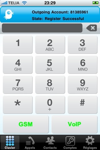 iNomado VoIP screenshot 3