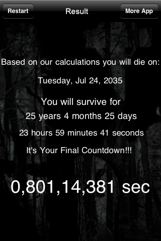 Death Clock - When Are You Going To Die?