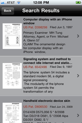 PatentSearch screenshot 2