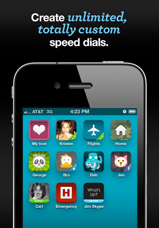 Contact – Speed Dials for your Homescreen - Create Custom Icons!