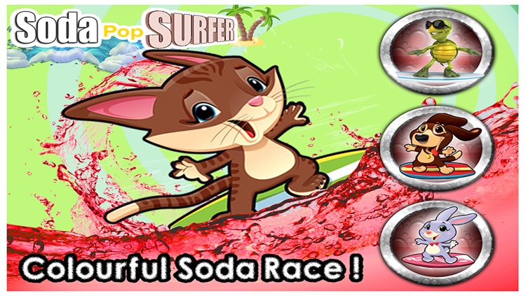 Soda Pop Surfer Free - Animal Fun Surf and Drink