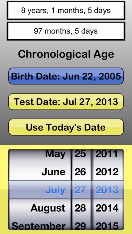 #1 Chronological Age Calculator