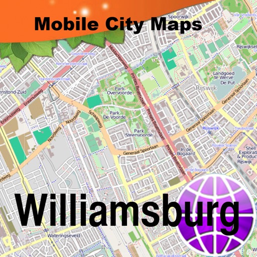 Williamsburg, VI, Street Map icon