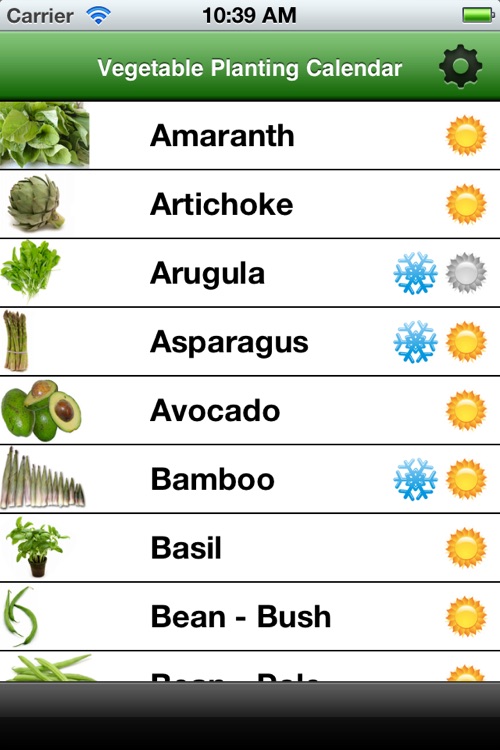 Vegetable Planting Calendar