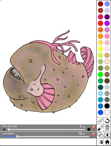 Deep-sea fish super coloring book screenshot 4