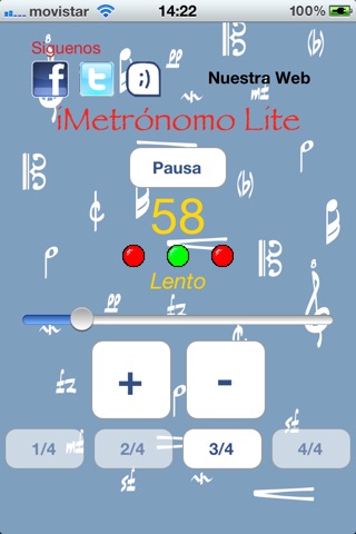 iMetrónomo Lite screenshot 3