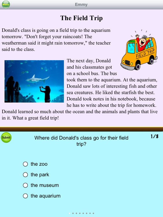 Second Grade Reading Comprehension screenshot-3