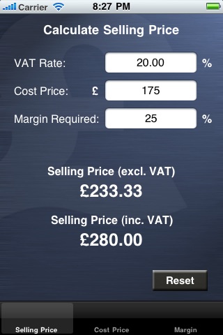 Gross Margin / Markup Calc screenshot 3