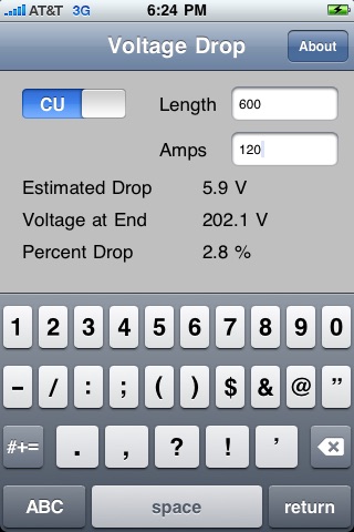 Voltage Drop Calculator