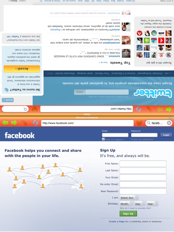 Twiner social web browser