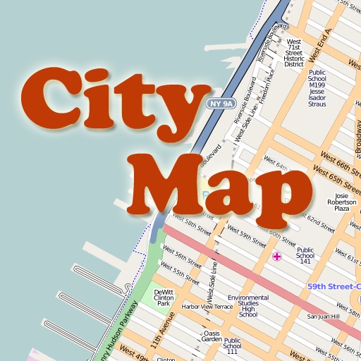 Sydney City Map with Guides and POI