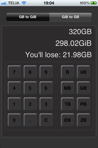True storage capacity screenshot 2