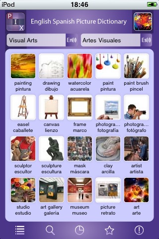 PIX English Spanish Picture Dictionary screenshot 3
