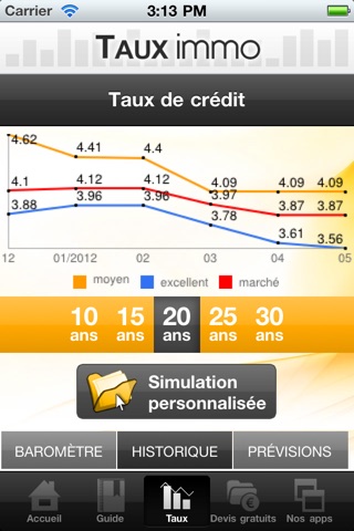 Taux Immo screenshot 2