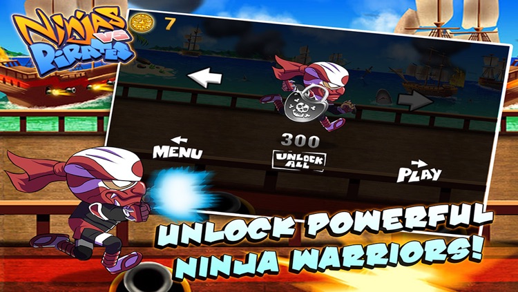 Ninjas Vs. Pirates - Free Endless Running Fighting Game