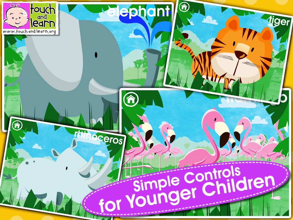Peekaboo Zoo HD Lite - Who's Hiding? A fun & educational introduction to Zoo Animals and their Sounds - by Touch & Learn screenshot 3