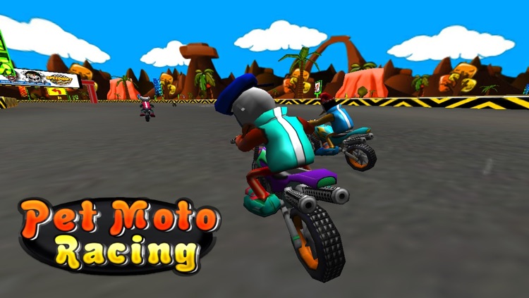 Pet Moto Racing ( 3D bike kids games ) screenshot-3