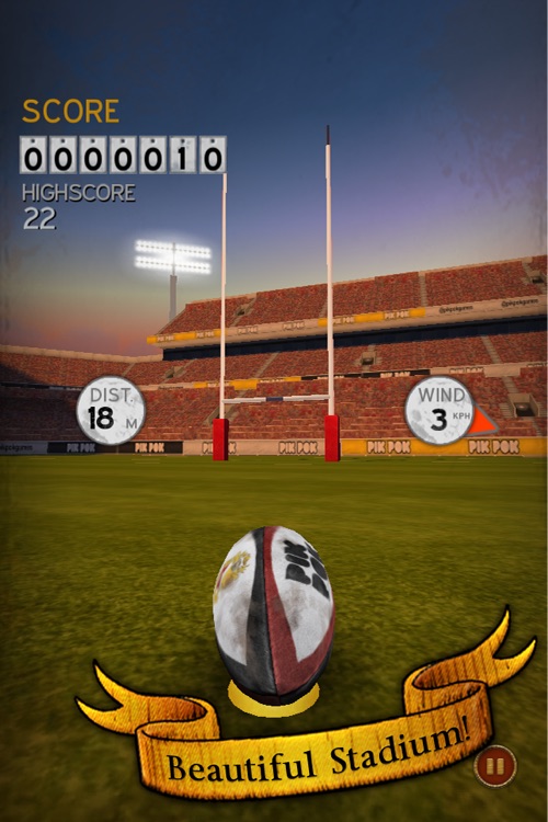 Flick Kick Rugby Kickoff