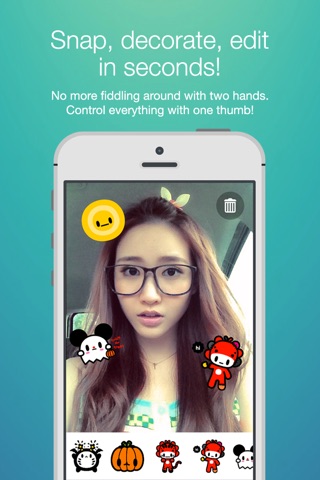 Monster Stamper: Decorate your photos with cute stickers & stamps! screenshot 2