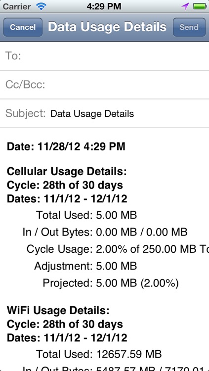 Data Master - Monitor Cellular & Wifi Data Usage