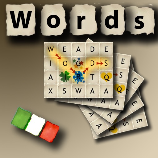 Words - Italian (The rotating  word puzzle game)