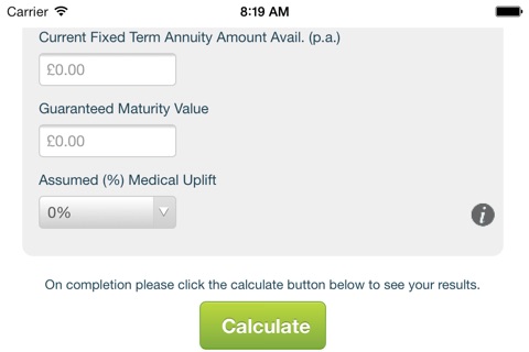 The LV= Fixed vs. Lifetime Annuity Comparison Tool screenshot 3