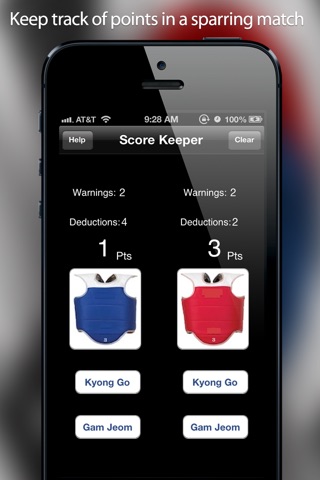 Sparring Point Tracker - Taekwondo screenshot 2