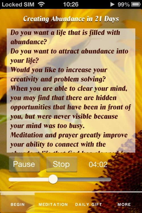 Creating Abundance in 21 days