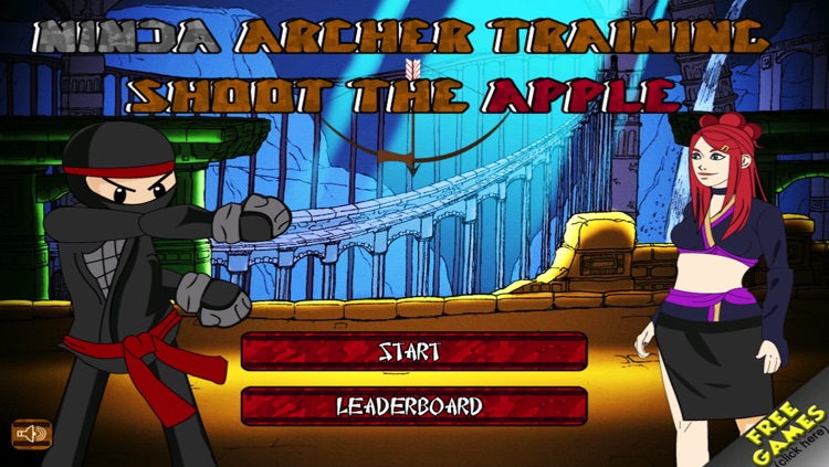 A Ninja Archer Training Shoot The Apple Bow and Arrow Free Game