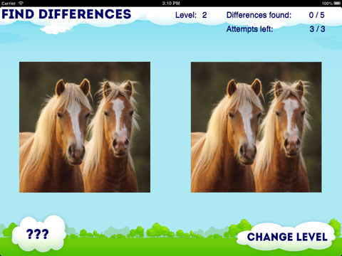 Spot the difference: horse and pony puzzle for girls with many different horses screenshot 2