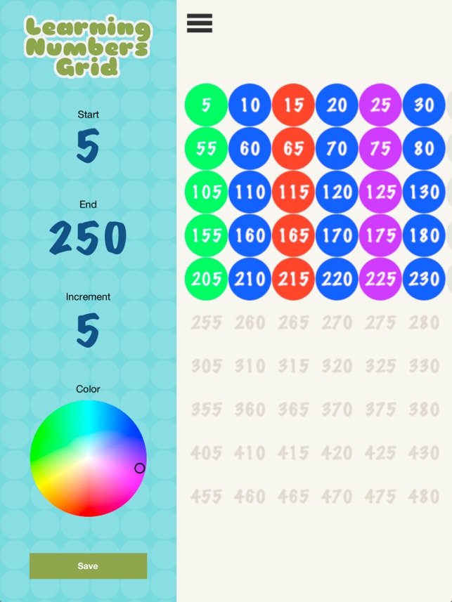 Learning Numbers Grid(圖4)-速報App