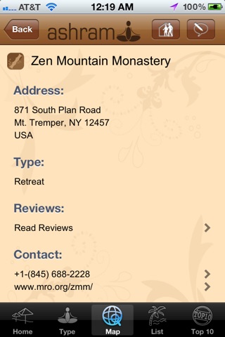 Ashram yoga retreat and spa finder screenshot 4