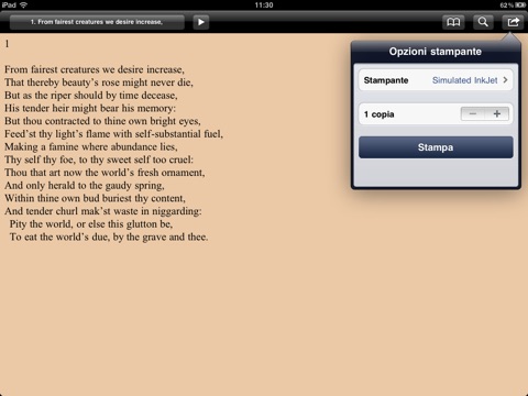 Shakespeare: Sonnets for iPad screenshot 3