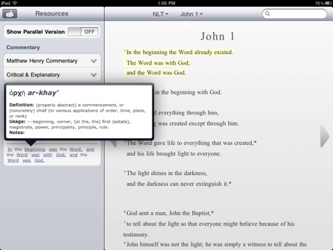 CBN Bible for iPad screenshot 2