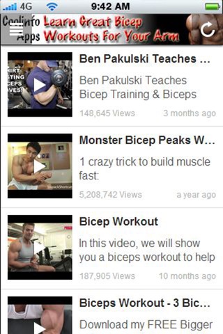 Arm Workout - Learn Great Bicep Workouts For Your Arm screenshot 3