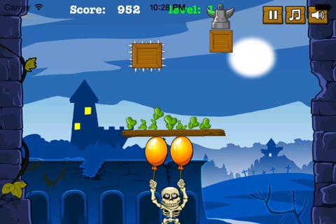Skeleton Poppers – Balloon Bursting Physics Game FREE screenshot 3