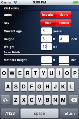 Adult Height Calculator screenshot 3