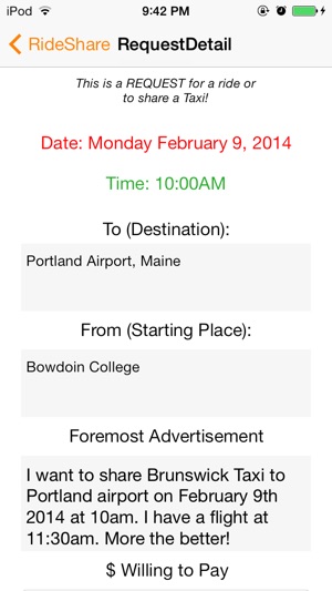 Bowdoin College RideShare(圖2)-速報App