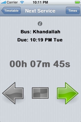 Timetable screenshot 3