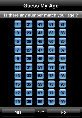Guess My Age Math Magic