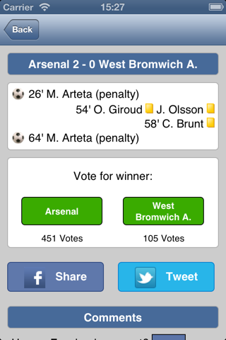 Live Scores for Arsenal screenshot 3