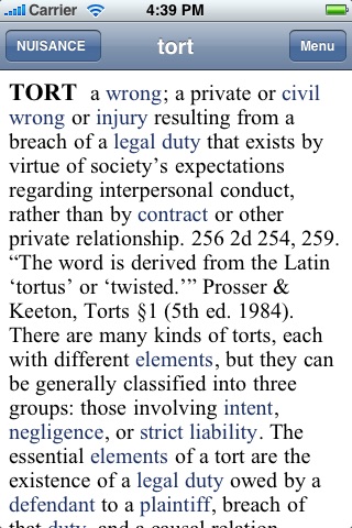 Barron's Law Dictionary - A Useful Dictionary of legal terms for attorneys, students and paralegals screenshot 2