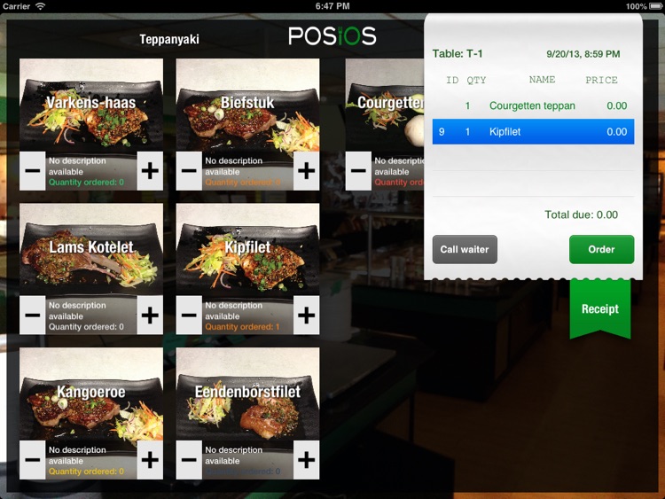 Digital Menucard