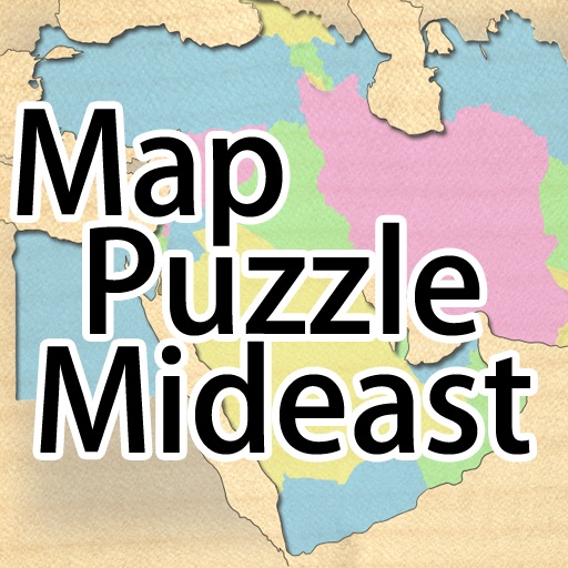 Map Puzzle Middle East icon