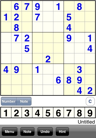 Free SudokuEdit for iPhone screenshot 3