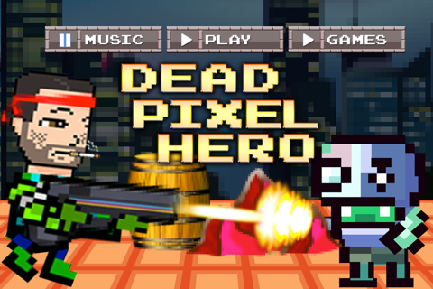Dead Pixel Hero - Zombie Nation Free screenshot 2