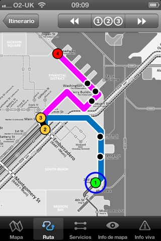 San Francisco Metro - Map and route planner by Zuti screenshot 2