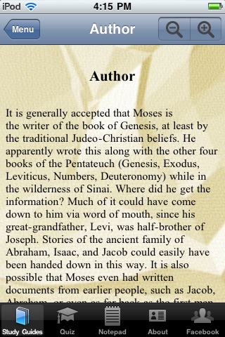 The Book of Genesis Bible Study App screenshot 3