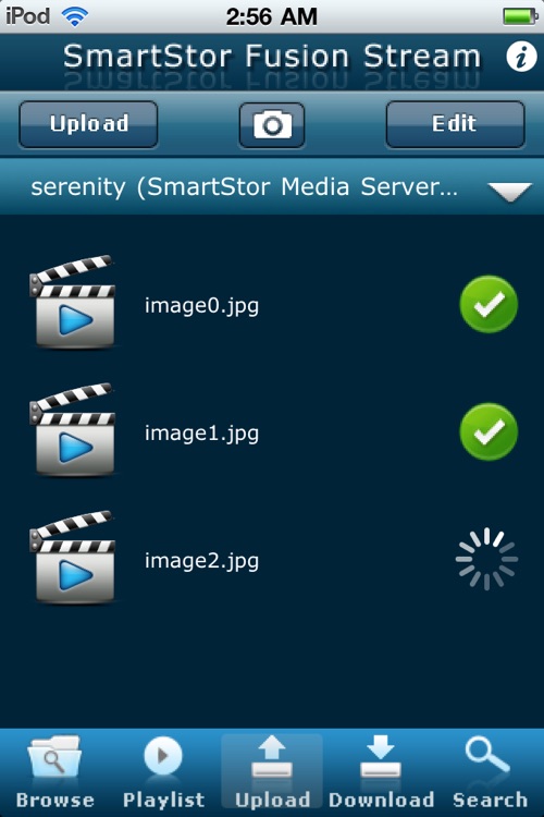 SmartStor Fusion Stream DLNA Digital Media App