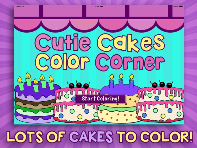 Cutie Cake Color Corner - Free Coloring Book(圖1)-速報App